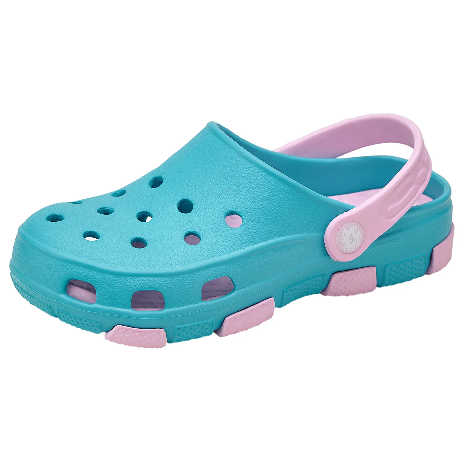 Realpaks Clogs F-401 Turquoise / Grey