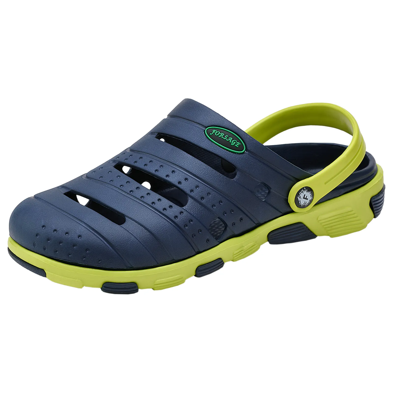Realpaks Clogs SLM-09 Darkblue / Yellow